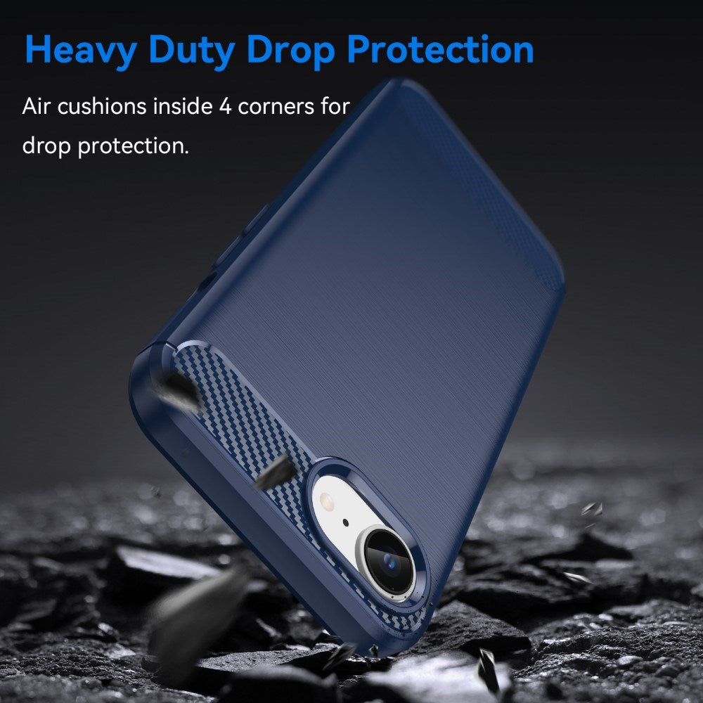 EIDERWOOD iPhone 17e / 16e Brushed Carbon Cover - Blå