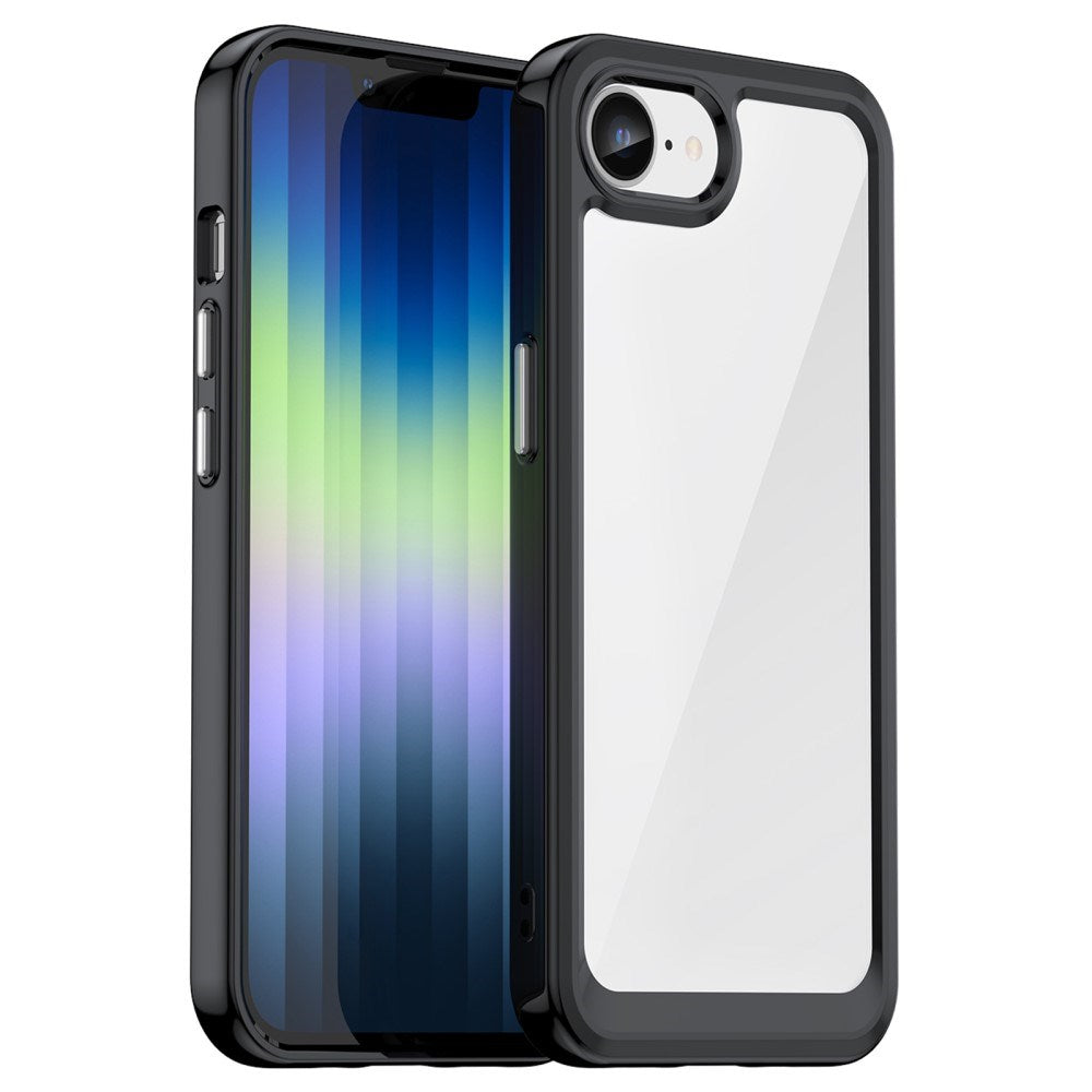 EIDERWOOD iPhone 17e / 16e Hybrid Plastik Cover - Gennemsigtig / Sort Kant