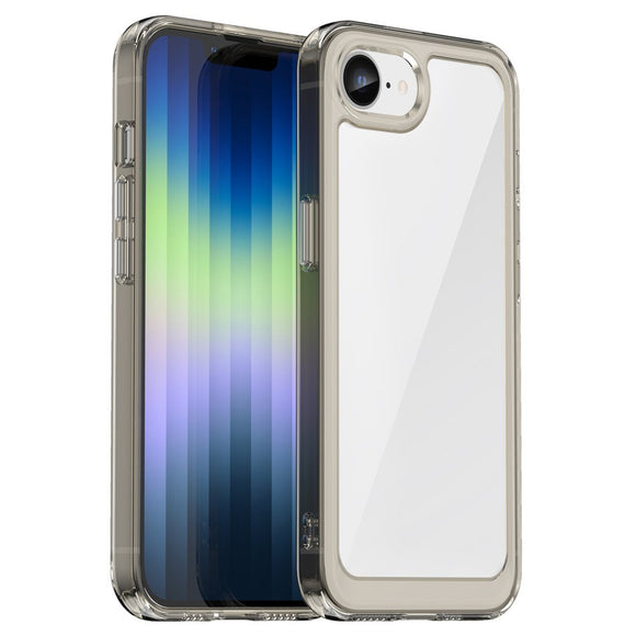EIDERWOOD iPhone 17e / 16e Hybrid Plastik Cover - Gennemsigtig / Grå