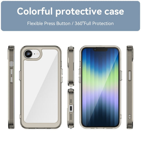 EIDERWOOD iPhone 17e / 16e Hybrid Plastik Cover - Gennemsigtig / Grå