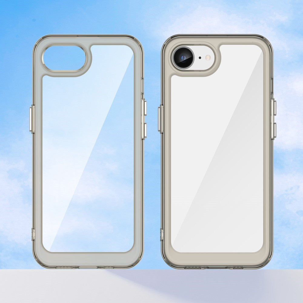 EIDERWOOD iPhone 17e / 16e Hybrid Plastik Cover - Gennemsigtig / Grå