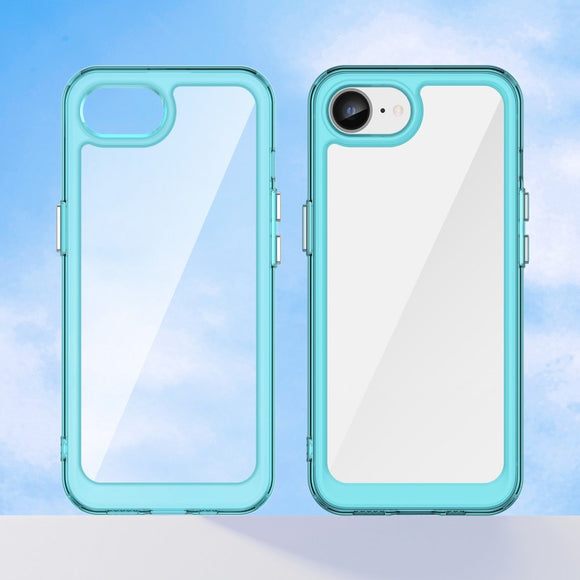 EIDERWOOD iPhone 17e / 16e Hybrid Plastik Cover - Gennemsigtig / Turkis