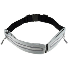 Løbebælte m. Refleks & Opbevaringslommer - Grå