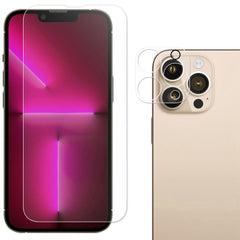 iPhone 14 Pro Beskyttelsesglas Til Skærm & Kameralinse - Gennemsigtig