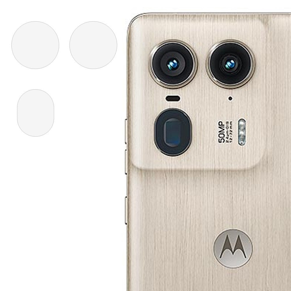 Motorola Edge 50 Ultra Kameralinse Hærdet Beskyttelsesglas - Gennemsigtig