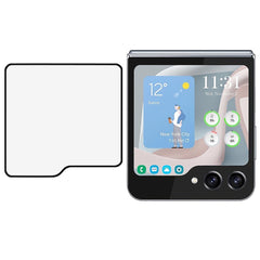 Samsung Galaxy Z Flip7 FE / Flip6 Beskyttelsesglas til Frontskærmen - Sort Kant