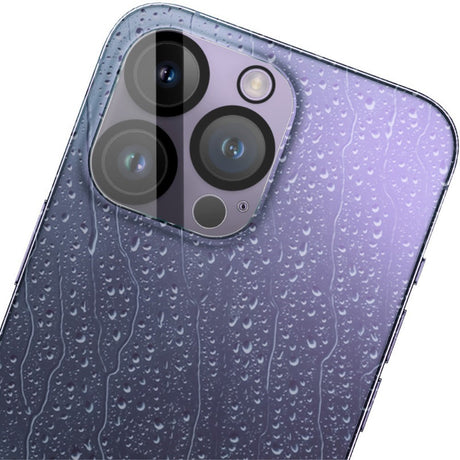 IMAK iPhone 16 Pro / 16 Pro Max Hærdet Kameralinse Beskyttelsesglas - Gennemsigtig / Sort
