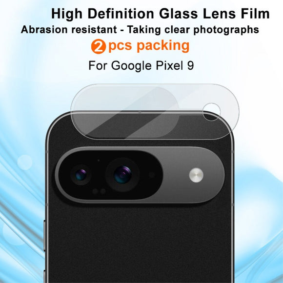 Google Pixel 9 IMAK Beskyttelsesglas til Kameralinse - 2 stk. - Gennemsigtig
