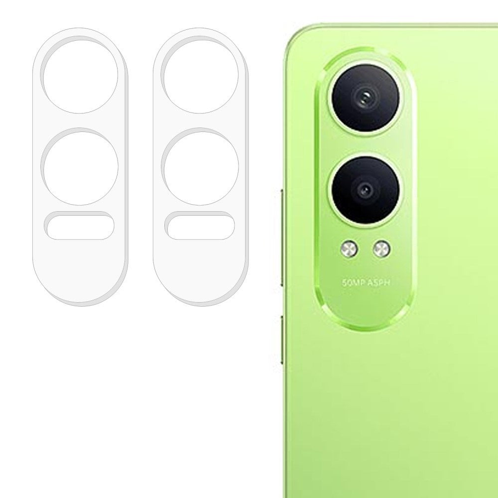 OnePlus Nord CE4 Lite (5G) Kameralinse Hærdet Beskyttelsesglas - 2 stk. - Gennemsigtig