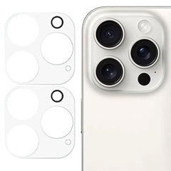 iPhone 16 Pro / 16 Pro Max Kameralinse Hærdet Beskyttelsesglas 2-pack - Gennemsigtig