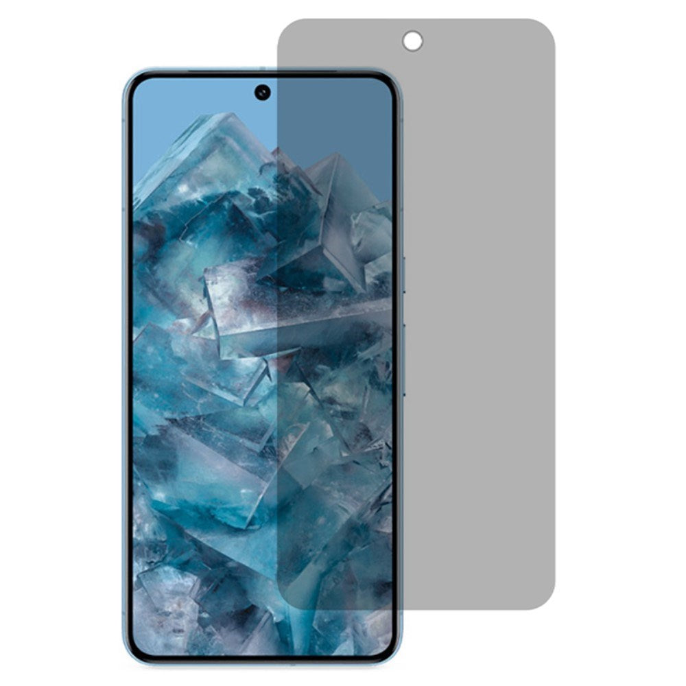 Google Pixel 9 / 9 Pro Hærdet Glas m. Privacy - Full-Fit - Skærmbeskyttelse - Sort Kant