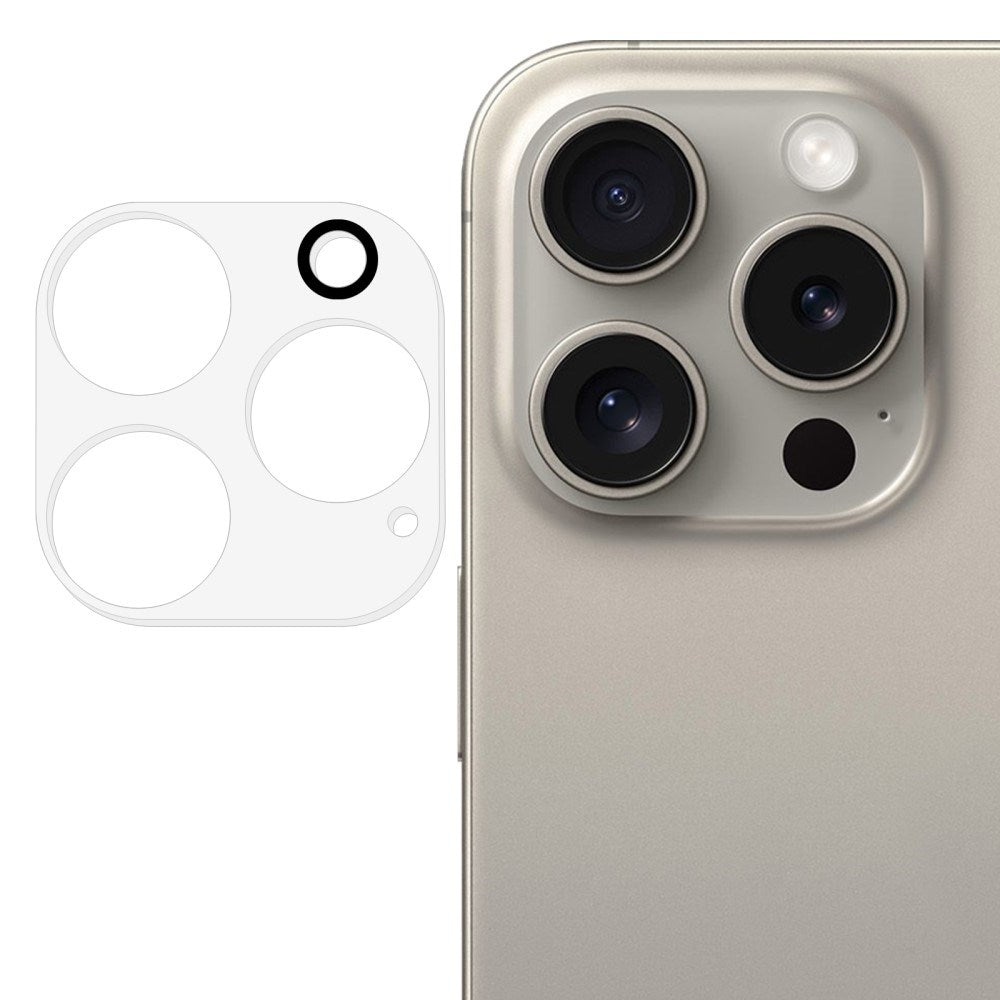 iPhone 16 Pro Max Hærdet Beskyttelsesglas til Kameralinsen - Gennemsigtig