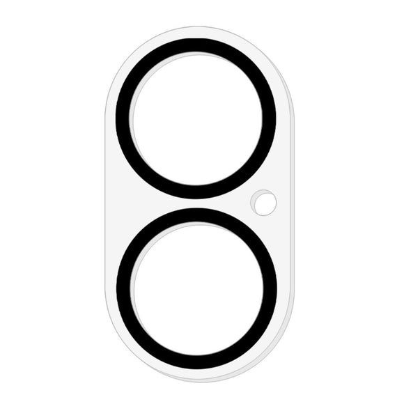 iPhone 16 Hærdet Beskyttelsesglas til Kameralinsen - Gennemsigtig / Sort