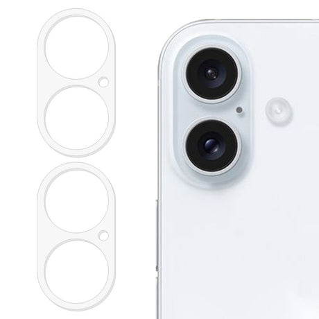 iPhone 16 / 16 Plus 2 Stk. Hærdet Beskyttelsesglas til Kameralinsen - Gennemsigtig