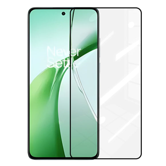OnePlus Nord 4 (5G) Full Fit Hærdet Glas Skærmbeskyttelse - Gennemsigtig / Sort Kant