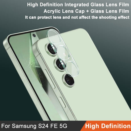 IMAK Samsung Galaxy S24 FE Kameralinse Beskyttelsesglas - Gennemsigtig