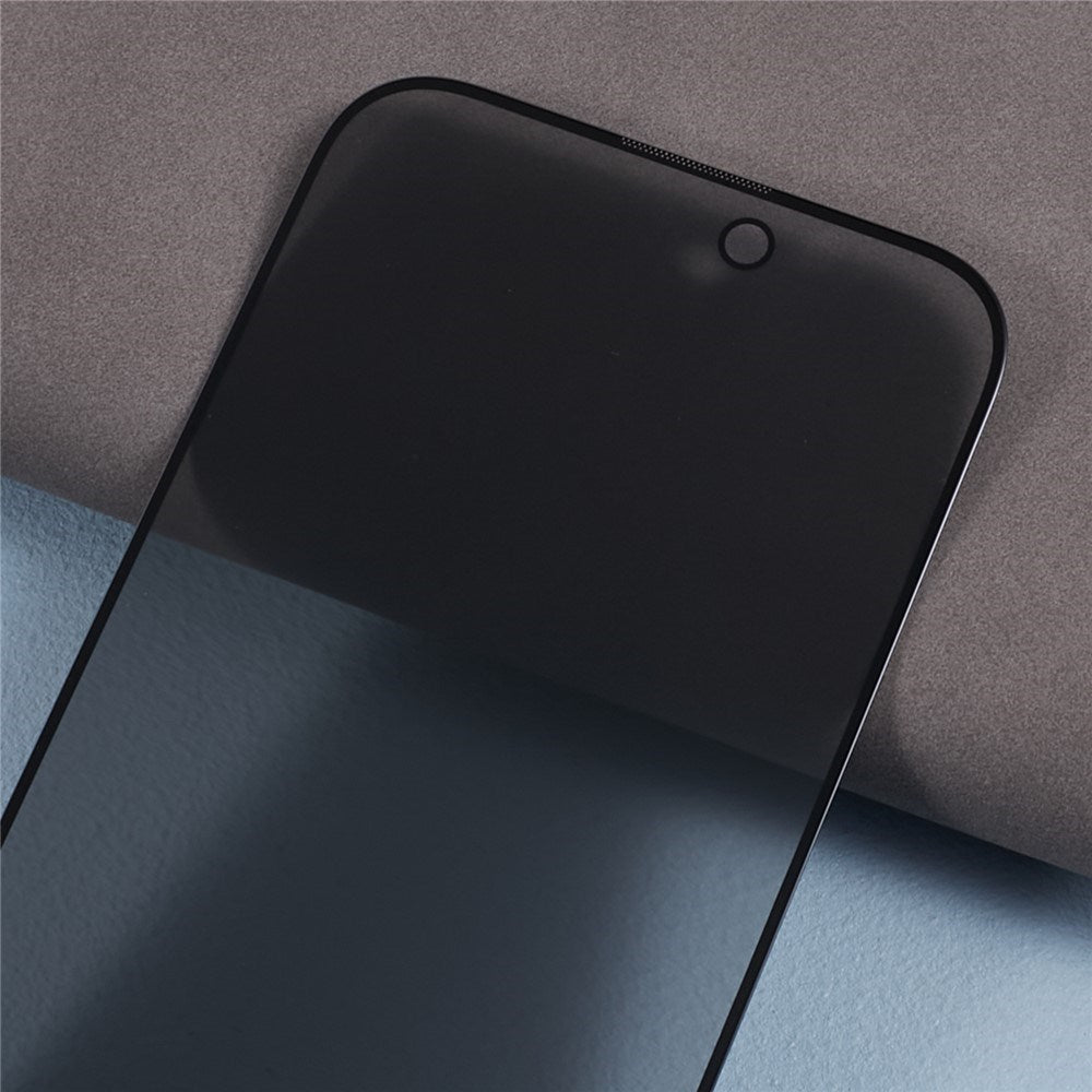 iPhone 16 Plus / 15 Plus Hærdet Beskyttelsesglas m. Privacy Funktion - Gennemsigtig
