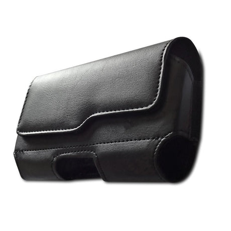 Universal Bæltetaske til Mobil - Elegant Kunstlæder - Maks. Mobil: 160 x 75mm - Sort