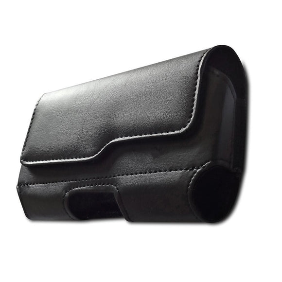 Universal Bæltetaske til Mobil - Elegant Kunstlæder - Maks. Mobil: 160 x 75mm - Sort