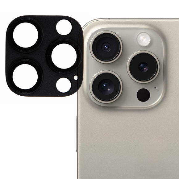 iPhone 16 Pro Kameralinse Hærdet Beskyttelsesglas - Sort