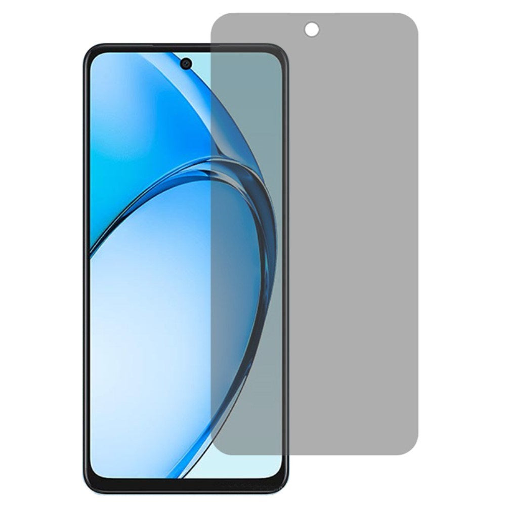 OPPO A60 Full Fit Hærdet Skærmbeskyttelsesglas - Privacy Funktion - Gennemsigtig