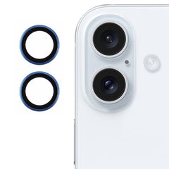 iPhone 16 / 16 Plus Kameralinse Beskyttelse - Blå