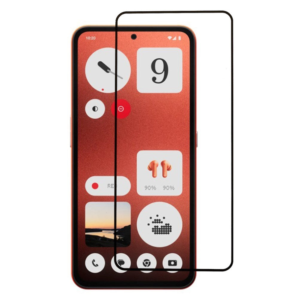Nothing CMF Phone 1 Full Fit Skærmbeskyttelsesglas - Gennemsigtig / Sort Kant