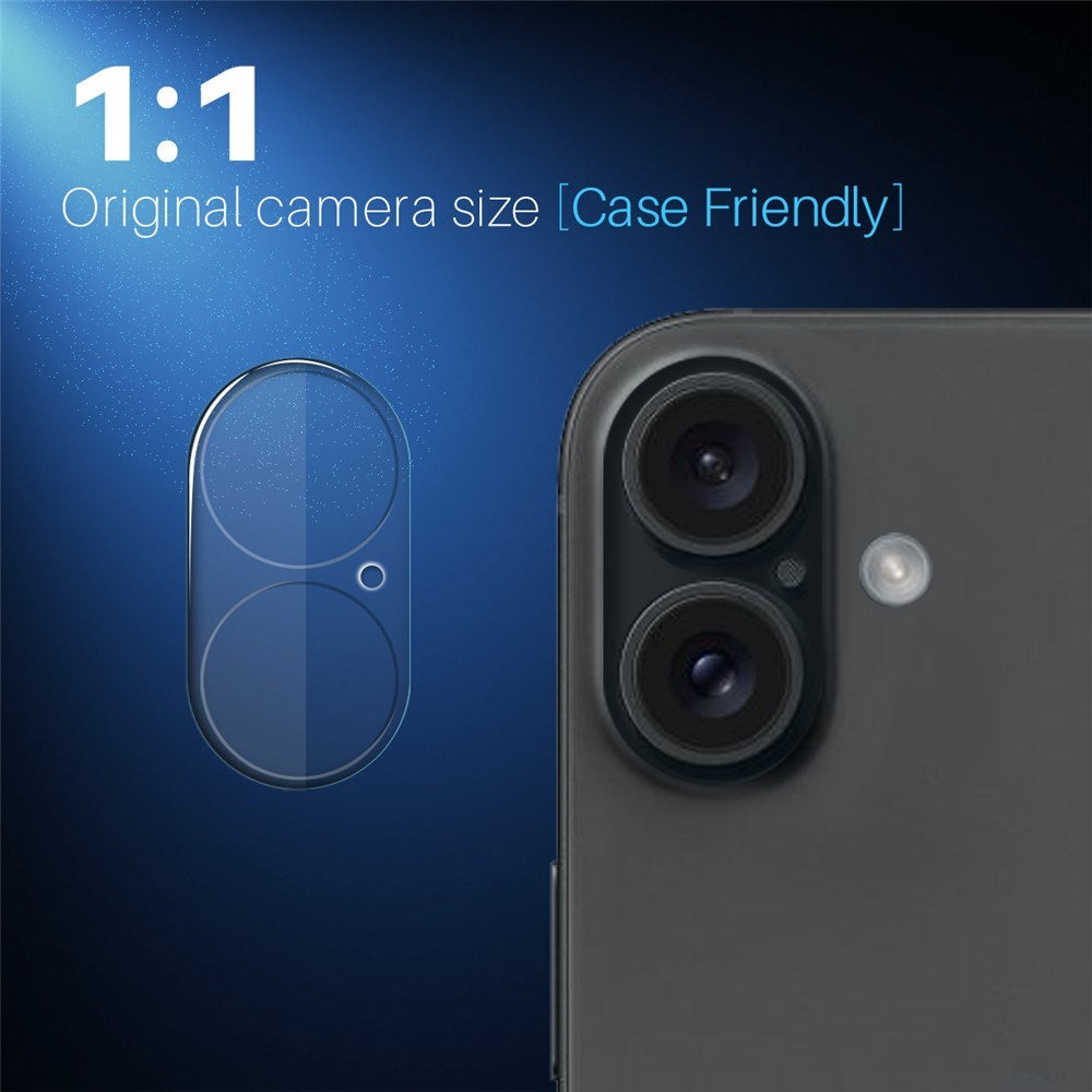 NORTHJO iPhone 16 / 16 Plus Hærdet Kameralinseglas - 2 stk. - Gennemsigtig