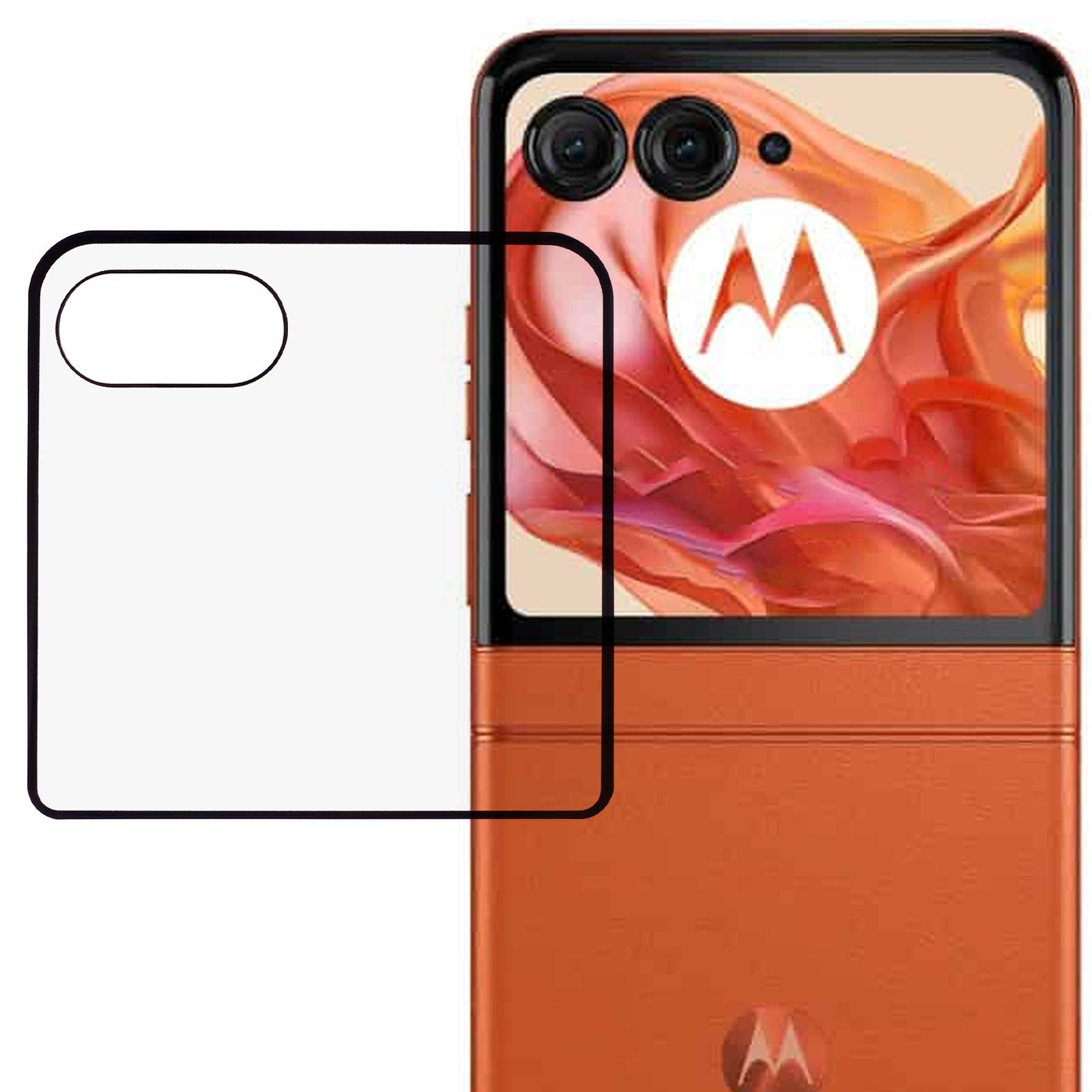 Motorola Razr 50 5G 3D Kurvet Hærdet Glas Bagskærmbeskytter – HD