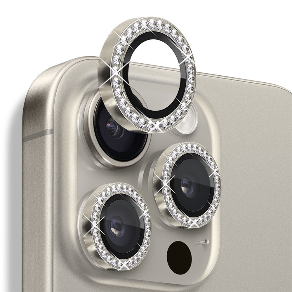 NORTHJO iPhone 16 Pro / 16 Pro Max Kameralinsebeskyttelse - Pyntesten - Beige