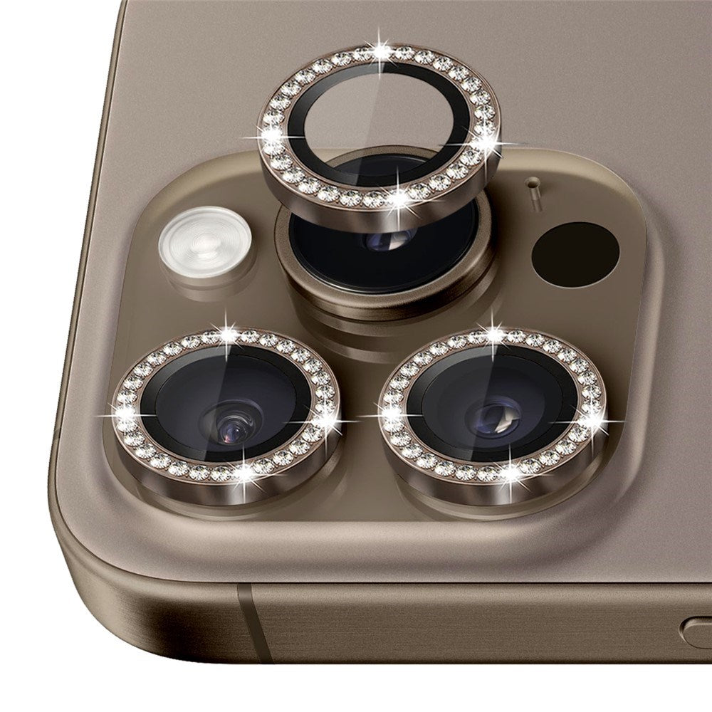 NORTHJO iPhone 16 Pro / 16 Pro Max Kameralinsebeskyttelse - Pyntesten - Brun