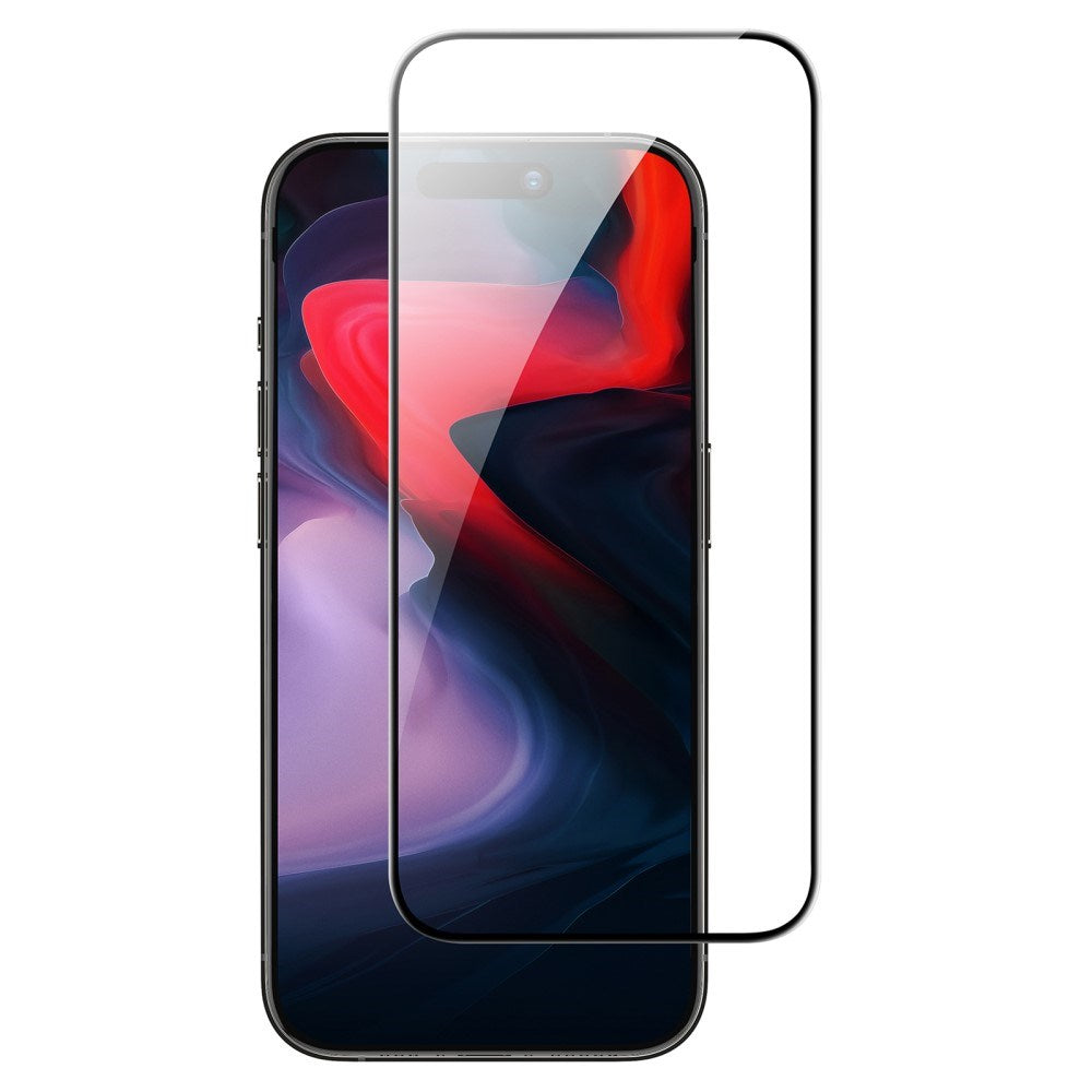 iPhone 16 Plus ESR Skærmbeskyttelse m. Monteringsramme - Sort Kant