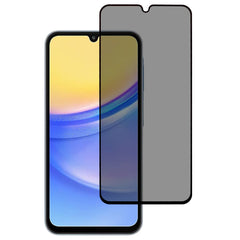 Samsung Galaxy A16 Full-Fit Hærdet Skærmbeskyttelsesglas - Privacy Funktion - Gennemsigtig/Sort