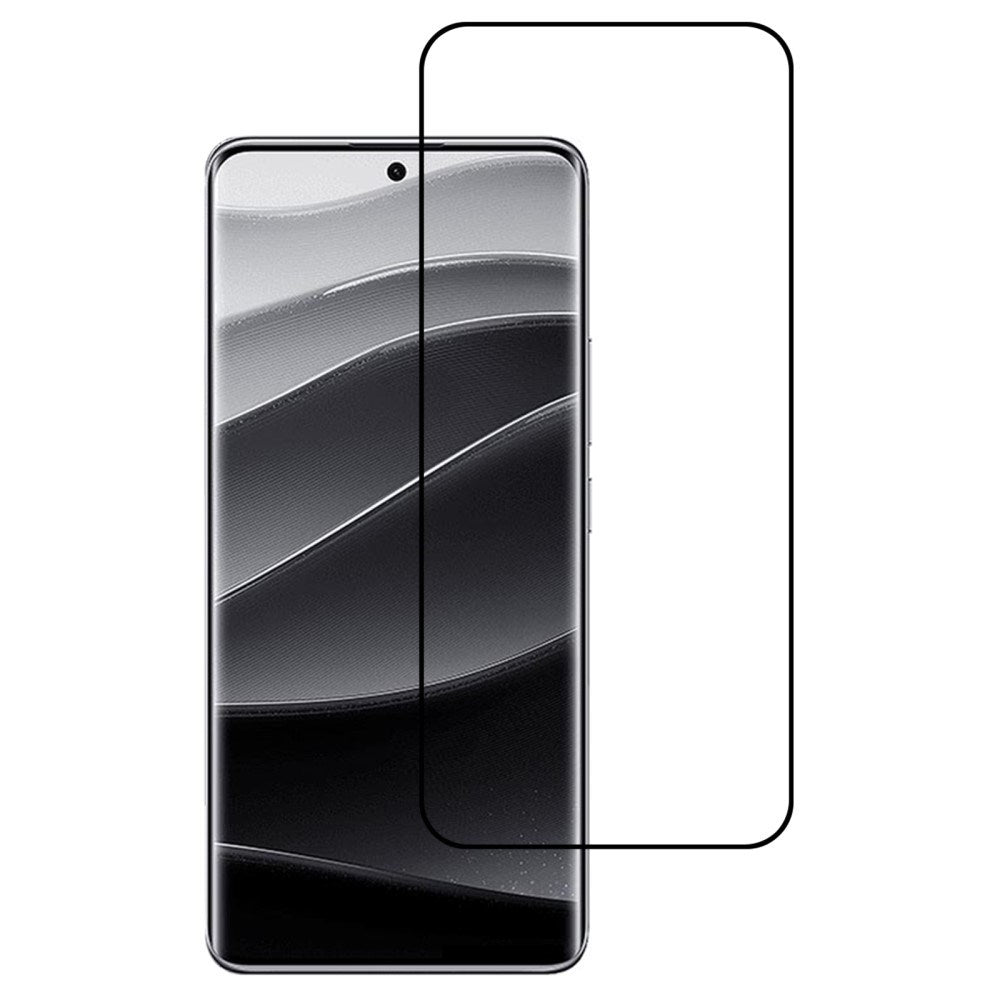 Xiaomi Redmi Note 14 Pro+ / 13 Pro+ Full Fit Hærdet Skærmbeskyttelsesglas - Gennemsigtig / Sort