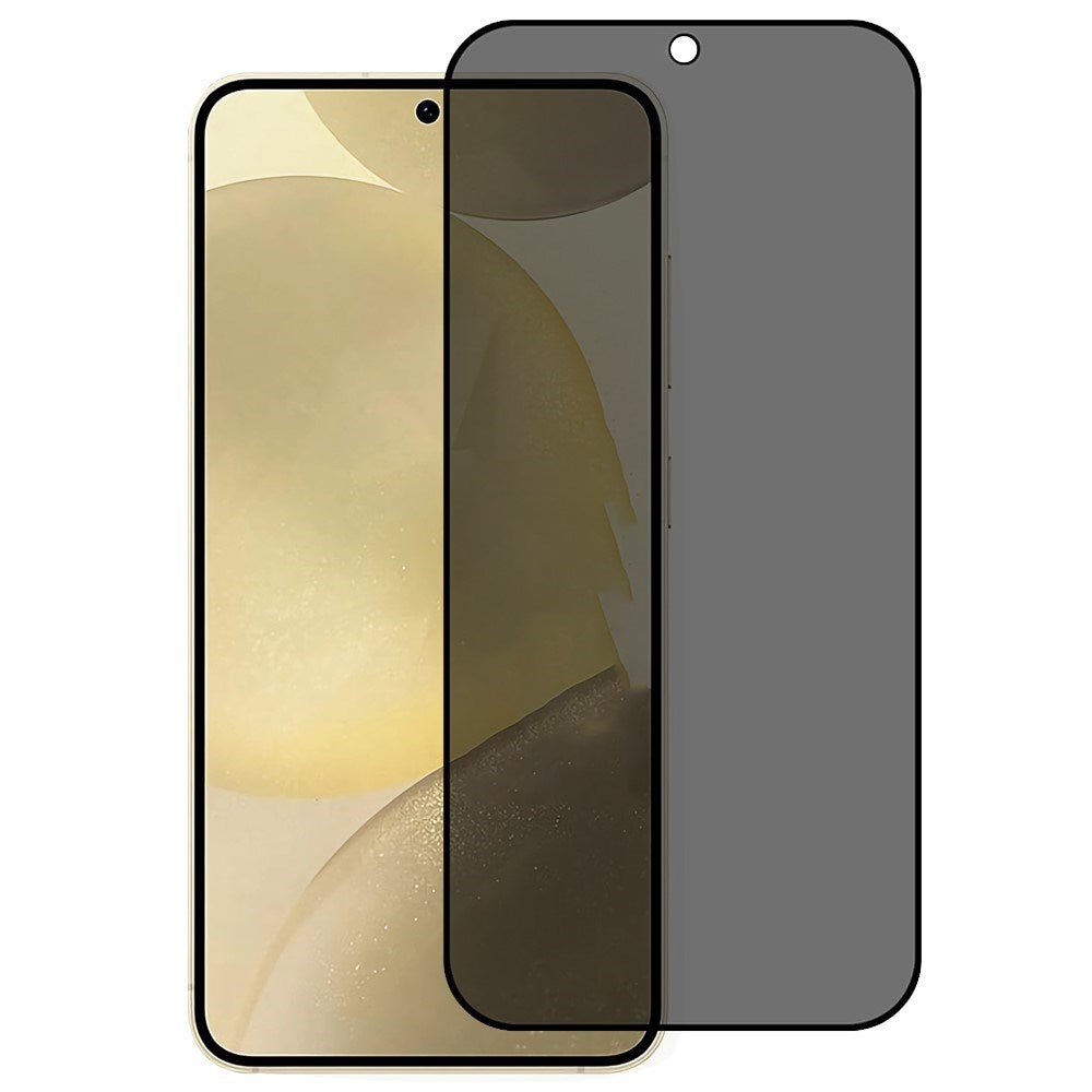 Samsung Galaxy S25+ (Plus) Full Fit Hærdet Skærmbeskyttelsesglas - Privacy Funktion - Gennemsigtig