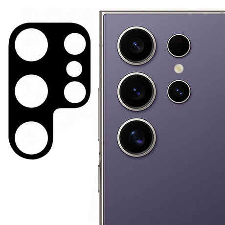 Samsung Galaxy S25 Ultra Hærdet Kameralinsebeskyttelsesglas - Sort