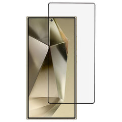 Samsung Galaxy S25 Ultra Full Fit Skærmbeskyttelsesglas - Gennemsigtig/Sort Kant