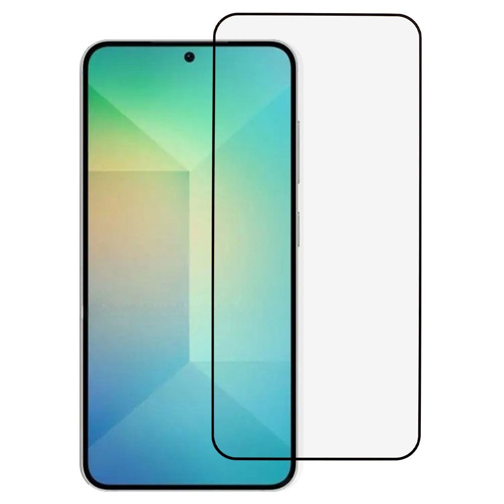 Samsung Galaxy S25 Full Fit Hærdet Skærmbeskyttelsesglas - Gennemsigtig / Sort Kant