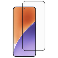 Xiaomi 15 Full Fit Hærdet Skærmbeskyttelsesglas - Gennemsigtig / Sort Kant