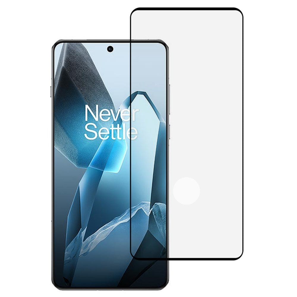 OnePlus 13 Full Fit Skærmbeskyttelsesglas - Gennemsigtig/Sort Kant