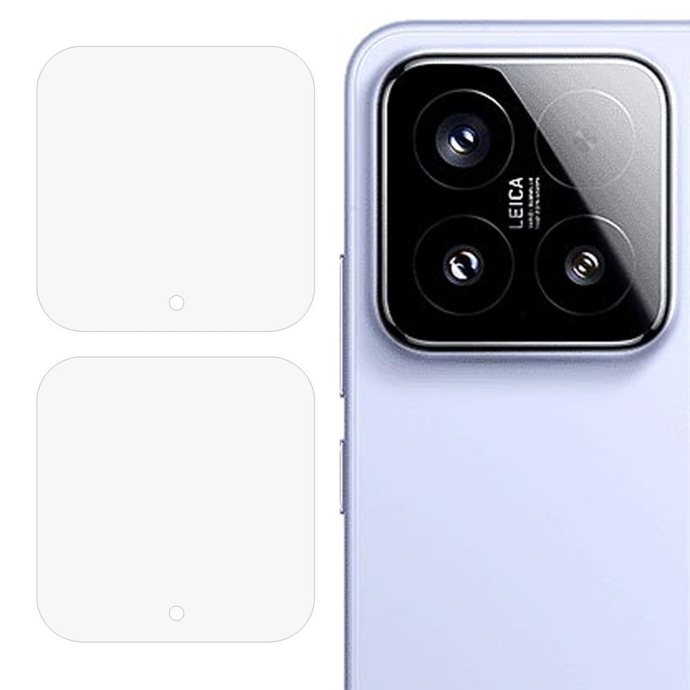 Xiaomi 15 Hærdet Kameralinsebeskyttelsesglas - 2 stk - Gennemsigtig