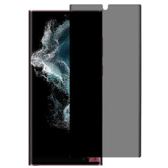 Samsung Galaxy S22 Ultra Skærmbeskyttelse m. Privacy Funktion - Gennemsigtig