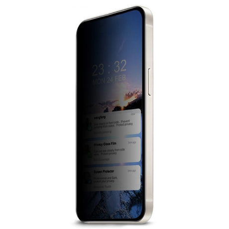 Samsung Galaxy A36 (5G) / Samsung Galaxy A56 (5G) Full Fit Hærdet Skærmbeskyttelsesglas - Privacy Funktion - Gennemsigtig