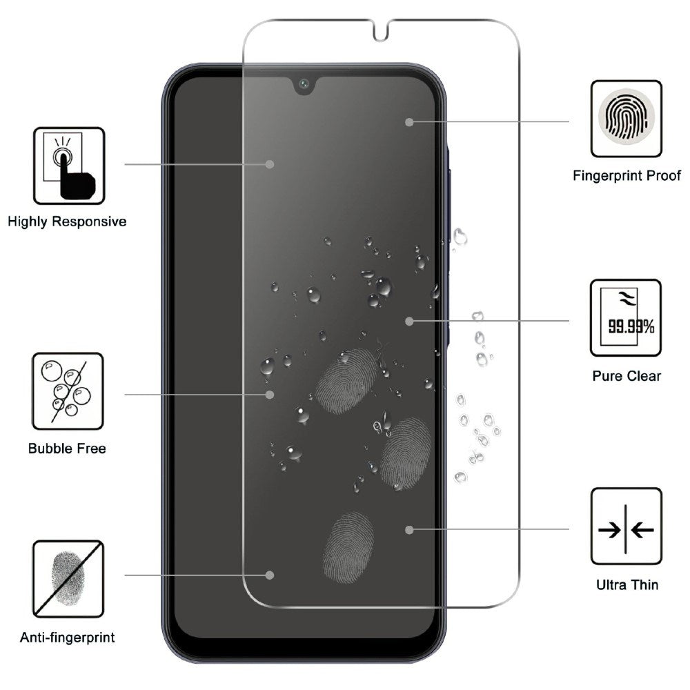 Samsung Galaxy A36 (5G) / Samsung Galaxy A56 (5G) Skærmbeskyttelsesglas - Gennemsigtig