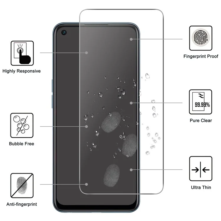 OnePlus 13R Hærdet Glas Skærmbeskyttelse - Gennemsigtig