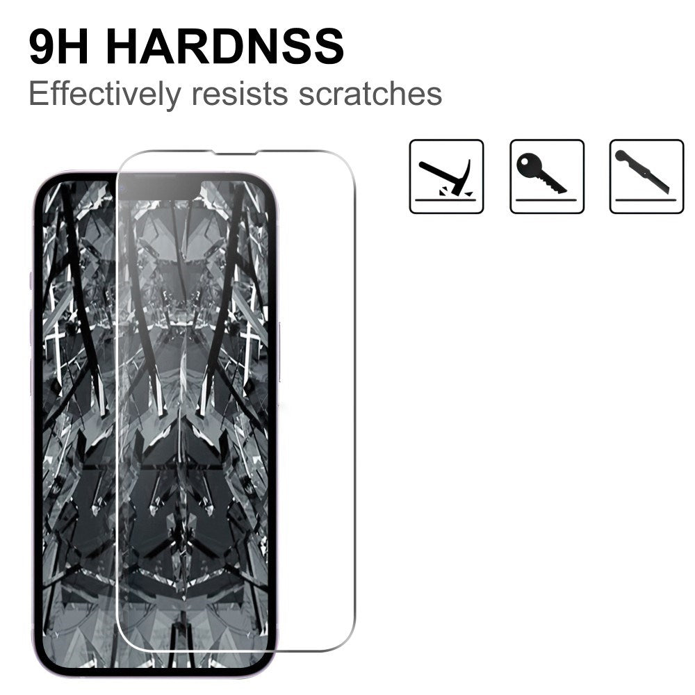 iPhone 17e / 16e Hærdet Skærmbeskyttelsesglas - Gennemsigtig