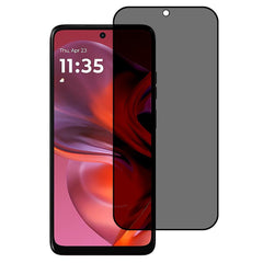Motorola Moto G05 Full Fit Hærdet Skærmbeskyttelsesglas - Privacy Funktion - Gennemsigtig