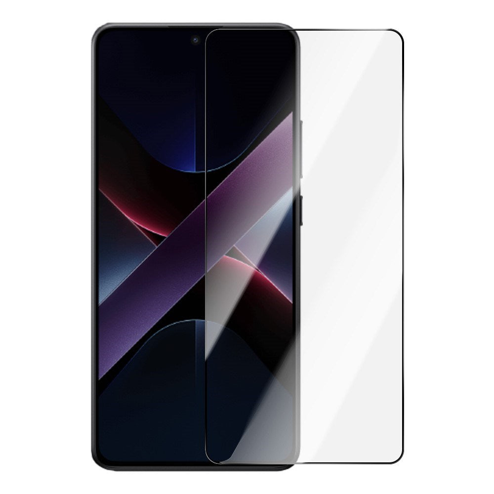 Xiaomi Poco X7 Pro Hærdet Skærmbeskyttelsesglas - Gennemsigtig / Sort