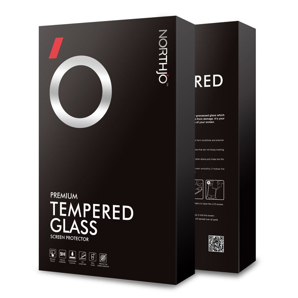 NORTHJO iPhone 17e / 16e Skærmbeskyttelse Hærdet Glas 0.3mm - Gennemsigtig