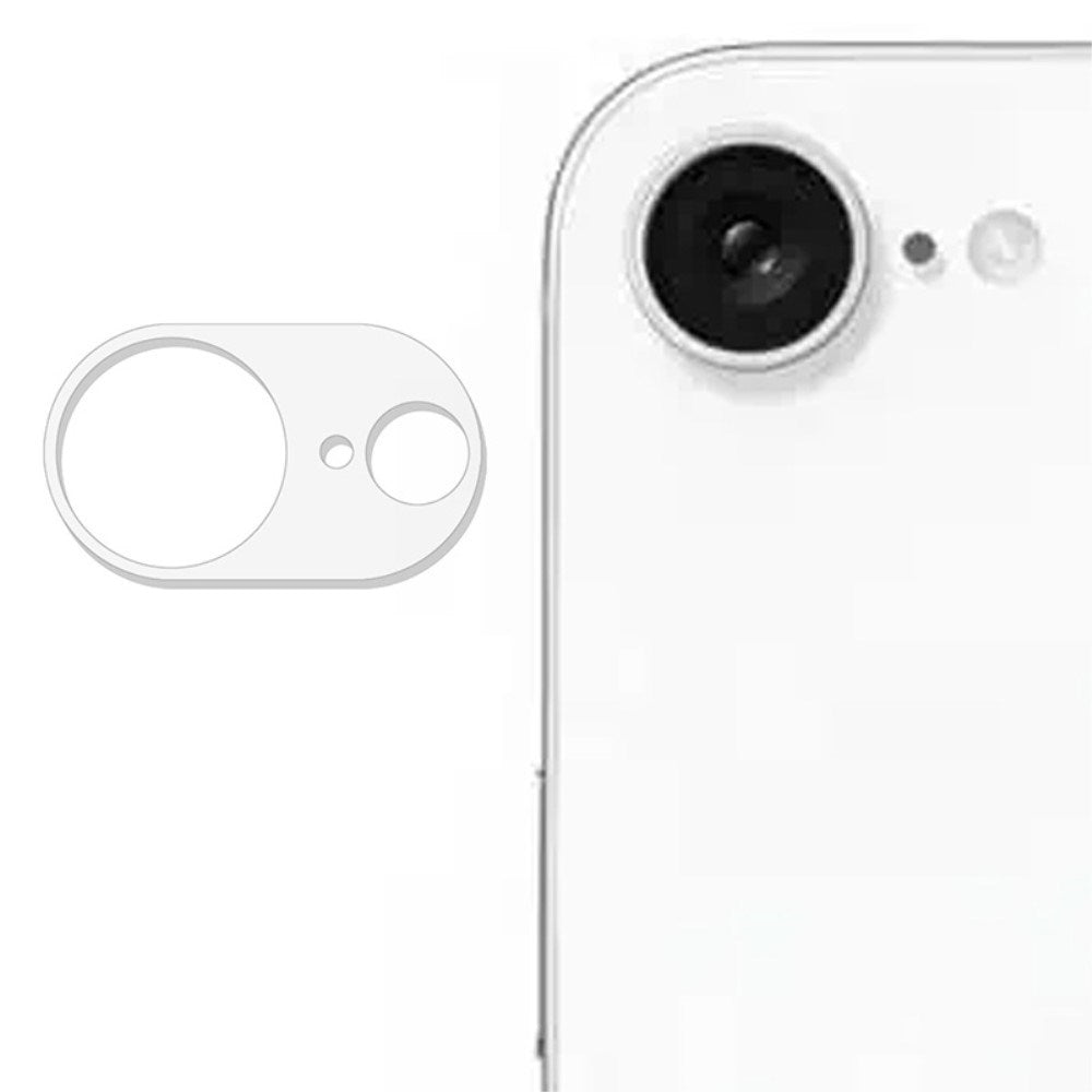 iPhone 17e / 16e Kameralinsebeskyttelsesglas - Gennemsigtig